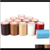 Yarn Clothing Fabric Apparel Drop Delivery 2021 Diy Highquality Wax Thread For Handmade Leather Goods Hand Stitch 3Strand Braided Round 14 Co