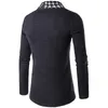 Covrlge automne hiver classique manchette tricot Cardigan hommes chandails de haute qualité hommes tricotés manteaux hommes tricots MZL0 210918