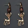 Trendy Statement Christmas Tree elk Charm Earring For Women Multi-layer spring Drop Earrings Jewelry Girls Christmas Gifts Wholesale