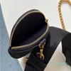 Projektantka- Wamna torba łańcucha mody Połączenie okrągłej monety Mini skórzana portfel Crossbody Bags Evening Bag213b