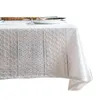 Witte kanten tafelkleed voor bruiloft el Frans luxe covers rechthoekige doek solide elegante doeken 211103