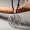 Pendant Necklaces CHENGXUN North Viking Amulet Alatyr Star Slavic Jewelry Necklace Sun Symbol Occult Germanic Pagan Men