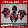 1300CC Hayabusa для SUZUKI GSX-R1300 GSXR-1300 BLK GSXR 1300 CC 74NO.127 GSXR1300 1996 1997 1998 1999 2000 2001 GSX R1300 2002 2003 2004 2005 2005 2006 2007 Faking Red Flame