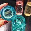 Transparent Szklany Butelka Wody Kufel Travel Kubek Sport Plastikowe Butelki Camping Hiking Czajnik Drink Puchar Diament Prezent