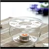 ツールドリンクウェアキッチン、ダイニングバーホームガーデンドロップ配達2021暖房コーヒー水透明ガラス耐熱性ティーポットウォーマー断熱材