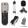 MK F200FL Microphone à condensateur pour Studio informatique professionnel 3.5mm support filaire micro USB pour PC karaoké ordinateur portable enregistrement