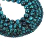 Andere blauwe tijger oog kraal natuursteen charme ronde losse kralen voor sieraden maken DIY ketting armbanden oorbel 4/6/8/10/12 mm