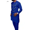 Abbigliamento etnico African Dashiki Print Top Pant Set 2 pezzi Outfit 2022 Abbigliamento uomo Streetwear Suit Africa