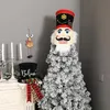 Decorazioni natalizie Grande albero Topper Decoration Nutcracker Hat Top per casa natale ornamenti Party Puntelli Decoraion