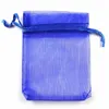 500 stks 9x12cm Gift Organza Bag Sieraden Verpakking Snoep Bruiloft Goodie Verpakking Gunsten Taart Pouches Tekenbare Tassen aanwezig voor Sweets