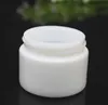 20g 30g 50g Glass Jar Bottle White Porcelain Cosmetic Jars with Inner PP liner Cover for Lip Balm Face Cream SN5651