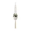 Décorations de jardin Paniers suspendus Macramé Corde à la main Porte-pot Fleur Plante Cintre Cordes Panier Net Sac Fleur Pour Intérieur Extérieur Décor À La Maison