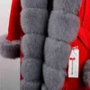 Maomaokong Winter Women Coat Black Jackor Outwear Tjock Parkas Naturlig Real Fur Coat Kvinnors Jacka Kvinnors Fur Coat 211110