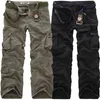 2021 High Quality Men's Cargo Pants Casual Loose Multi Pocket Military Pants Long Trousers for Men Camo Joggers Plus Size 28-40 G0104