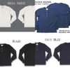 BRONSON Henley Shirt Old Time Herren Baumwolle T-Shirt Männer Langarm T-Shirt Slim Fit Tops Casual Vintage Kleidung Einfarbig X0726