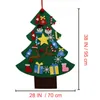 DIY Felt Christmas Tree Artificial Wall Hanging Ornaments Decoration for Year Gifts Kids Toys Home 211018