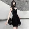 Traf Summer Sexy Dress Women Y2k Gothic Clothing Vintage Harajuku Girls Party Dresses Punk Vestidos Toppies 92157 210712