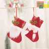 H056 Moda de Natal 3d Gnome Sock Sock Presente Saco de Doces para Lareira Pendurar