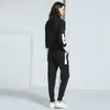 Women Tracksuit Clothes Spring Autumn Pullover Sweater Top And Slim Pants 2 Piece Sets Woman Sportsuits Knit Outfit 210525