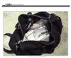 by dhl 20pcs Black Sports Gym Bag Women Waterproof Oxford Tote Handbags Shoulder Crossbody Bags Travel Duffle Boarding Bag Q0705