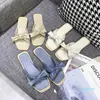 Sandalen en slippers Vrouwelijke 2021 Bow Spring Net Rode ins Tide All-match Flat Casual Beach Shoes