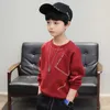봄 소년 옷 아이 스웨터 가을 어린이 캐주얼 티셔츠 느슨한 청소년 T 셔츠 블라우스 110-160cm G0917
