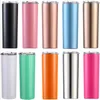 20oz Skinny Tumbler Insulated Stainless Steel Glass Double Wall Beer Mug Water Bottle With Lids Straws 08