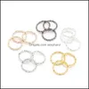 Band Rings Jewelry 50-100Pcs Sier placcato Round Jump Twisted Open Split Connector For Making Findings Forniture Fai da te 1194 Drop Delivery 2021 R