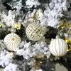 Party dekoration trumma målade julbollar 6cm ornament träd