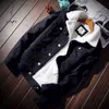 豪華な肥厚コートとジャケットプラスサイズ男性スリム模造ラムウールデニムウォームアウト韓国冬秋カジュアル211217