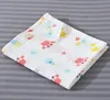 O mais recente cobertor de 110x110cm, baby gaze wrapper, swaddling pequenos quadrados, muitos estilos para escolher, suporte para logotipos personalizados