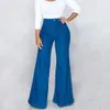 Weigou kvinna jeans hög midja kläder bred ben denim kläder blå streetwear vintage mode hajuku raka byxor 210720