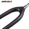 Airwolf 29er Carbon Fiber Mountain Bikes Forks Bicycle Boost Fork 1-1/8 to 1-1/2" Tapered Tube fit 29er*3.0" Tire 110*15mm Disc Brake Bike Parts