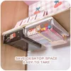 W&G Under the Desk Drawer Storage Organizer Boxes Office Supplies Self Stick Pencil Tray Self-adhesive Stationery 210922