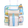 Rangement pour lit de bébé Sac suspendu Ensembles de literie Chevet Boîte de rangement pour couches Biberon Jouets Prendre dans des boîtes Simplicité Monochrome 31hd Y2