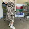 EZGAGA Vintage Leopar Etekler Kadınlar Kış Bahar Kadroroy Yüksek Bel Etekler StreetLadies Bodycon Moda Faldas Muje 210430