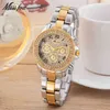 MISSFOX Miss Fox Brand Quartz 2018 Casual Gold Women es Waterproof Ladies Watch Bracciale Orologio in acciaio inossidabile