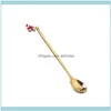 Christmas Festive Party Supplies & Gardenchristmas Decorations Year Decor Gold Sier Spoon For Home Deco Decoration Xmas Gifts Natal Drop Del