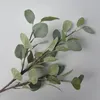 Décoratif Fleurs Couronnes 1 Pc Vert Artificielle Faux Fleur De Soie Eucalyptus Plante Feuille Bouquet Pulvérisation Vase Charges Décoration Décor À La Maison