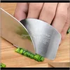 Inne narzędzia do gotowania kuchennego Palca ze stali nierdzewnej Ochrażnik Ręka Patrz Spersonalizowany Projekt Siet Safe Slice Knife ELH025 P1B2N DJKYM