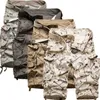 Coton Hommes Cargo Shorts Mode D'été Camouflage Mâle Multi-Poche Casual Camo Extérieur Tolling Homme Pantalon Court 210713