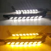 2PCS Car LED headlight Daytime Running Light For Toyota Hilux Revo Rocco 2020 2021 2022 Turn Yellow Signal DRL Daylight