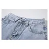 Nbpm Donna Retro Fashion Paint Point Design Jeans Hip Hop Cool Girl All-Fiammifero Allentato Vita alta Primavera Estate 210529