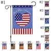 30 * 45cm Banner Flaggor Amerikanska trädgården Flagga Två Styley Independence Day Flagga Linne Utomhus juli 4 Memorial Garden Flags JJA139