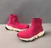 Barnskor baby sockar stövlar sko hastighet sneaker boot designer hög svart tränare flickor barn ungdom småbarn spädbarn barn flicka småbarn desogmer shz31