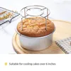 Övrigt Bakeware Chiffong Cake Cooling Rack Fork Tools Kök 304 Rostfritt Stål Inverterat Bröd