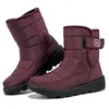 Vrouwen laarzen snowboots vrouwelijke winter schoenen warme pluche enkel vrouw laarzen waterdichte haak lus no-slip botas de mujer 211021