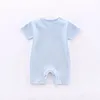 夏の幼児の赤ちゃんの幼い男の子のデザイナー服新生児ロンパーズ半袖コットンパジャマ0-18ヶ月キッズガールジャンプスーツ263b