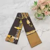 Brand Women's Fashion Scarves Designer Headband Classic Handbag Scarf High Quality Silk Material Size 8*120cm