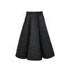 Autumn winter new design women's high waist a-line cotton-padded liner warm thickening midi long ball gown skirt SMLXL